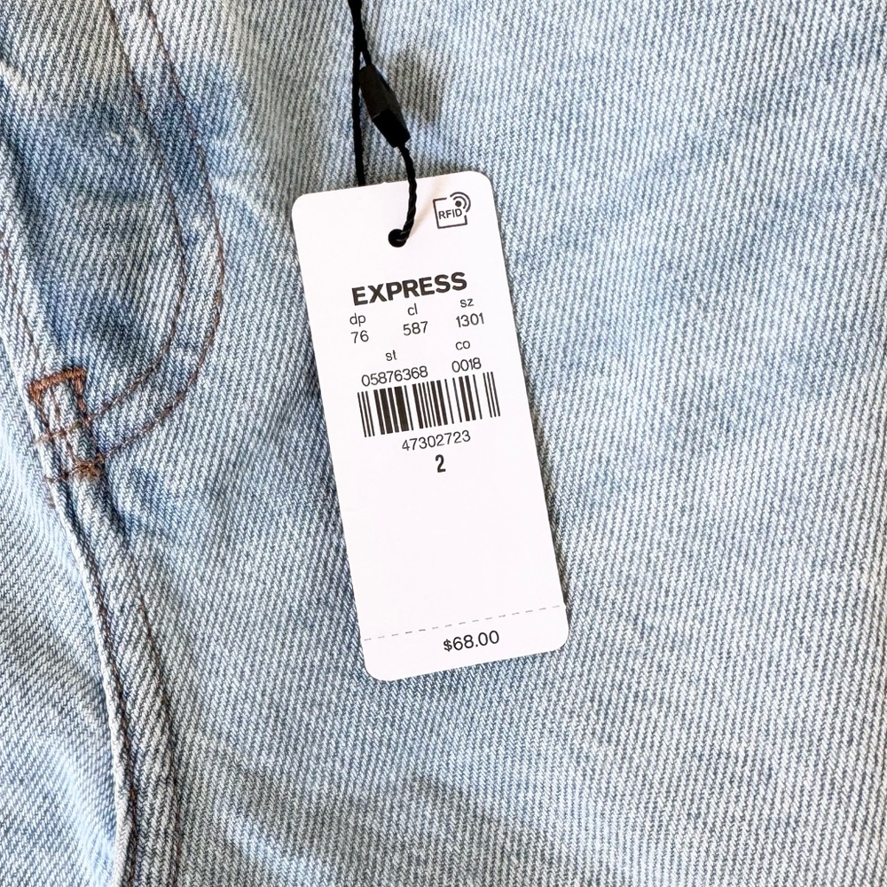 Express Midi Jean Shorts - Picture 5 of 8